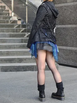 ACDC RAG Asymmetrical Spider Skirt