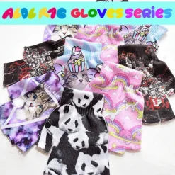 ACDC RAG Galaxy Cat Fingerless Gloves