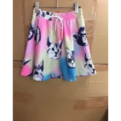 ACDC RAG Marble Cat Flared Skirt