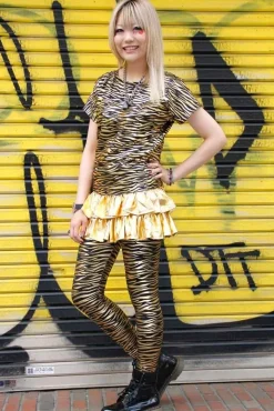 ACDC RAG Metallic Zebra Leggings