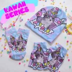 ACDC RAG Pastel Cat Socks