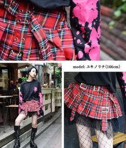 ACDC RAG Pleated Mini Skirt