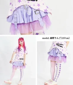 ACDC RAG Pleated Mini Skirt