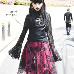 ACDC RAG Skull Long Skirt