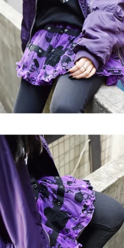 ACDC RAG Skulls Short Skirt