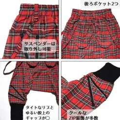 ACDC RAG Tartan Bondage Sarouel Pants