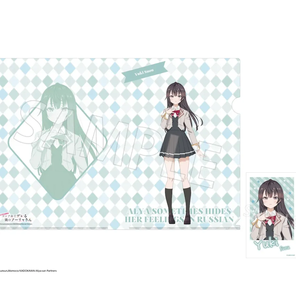 Alya Sometimes Hides Her Feelings in Russian A4 Clear File Set w/ Mini Photograph-style Illustration
