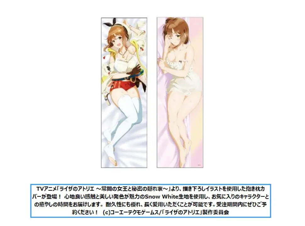 Atelier Ryza: Ever Darkness & the Secret Hideout The Animation Dakimakura Pillow Cover Reisalin Stout