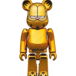 BE@RBRICK Garfield: Gold Chrome Ver. 100% & 400%