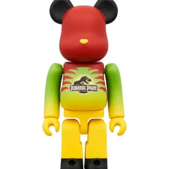 BE@RBRICK Jurassic Park Green & Yellow Ver. 100％ & 400％