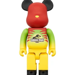 BE@RBRICK Jurassic Park Green & Yellow Ver. 100％ & 400％