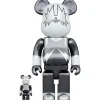 BE＠RBRICK KISS Spaceman: Chrome Ver. 100％ & 400％