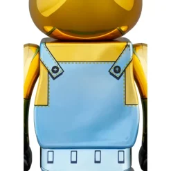 BE@RBRICK Minions Bob: Chrome Ver. 100％ & 400％