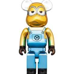 BE＠RBRICK Minions Fever Kevin: Chrome Ver. 100％ & 400％