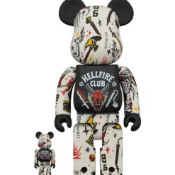BE@RBRICK Stranger Things Hellfire Club 100% & 400%