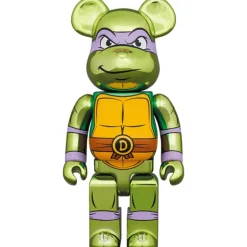 BE＠RBRICK Teenage Mutant Ninja Turtles Donatello: Chrome Ver. 100％ & 400％
