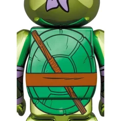 BE＠RBRICK Teenage Mutant Ninja Turtles Donatello: Chrome Ver. 100％ & 400％