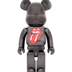 BE＠RBRICK The Rolling Stones Lips & Tongue: Black Chrome Ver. 1000％