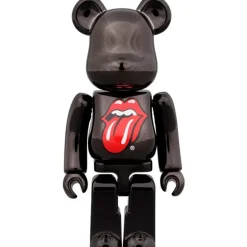 BE＠RBRICK The Rolling Stones Lips & Tongue: Black Chrome Ver. 100％ & 400％