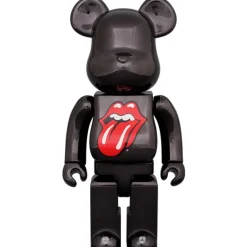 BE＠RBRICK The Rolling Stones Lips & Tongue: Black Chrome Ver. 100％ & 400％