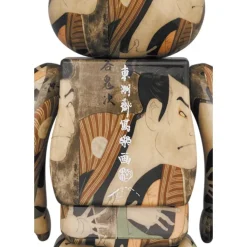 BE@RBRICK Toshusai Sharaku: Actor Otani Oniji Ⅲ as the Footman (Yakko) Edohei 100% & 400%