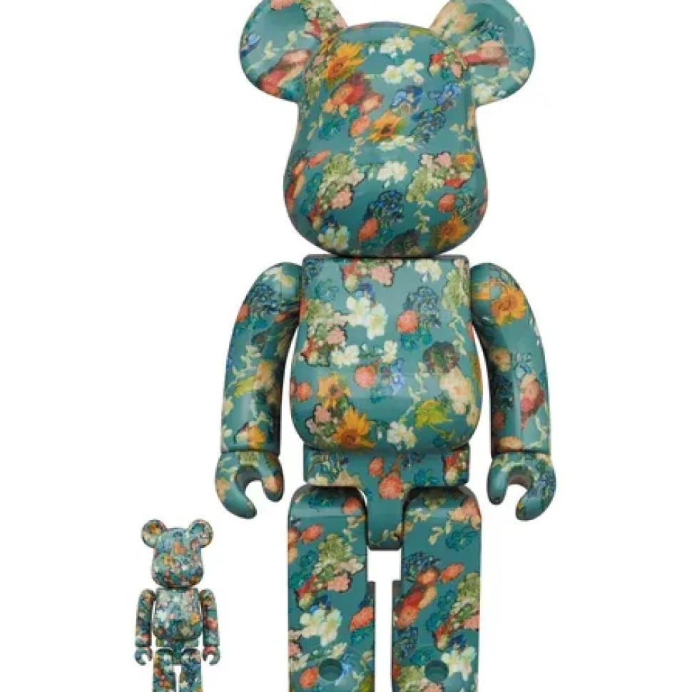 BE@RBRICK x Van Gogh Museum Floral Pattern 50th Anniversary Design Van Gogh Museum 100% & 400%