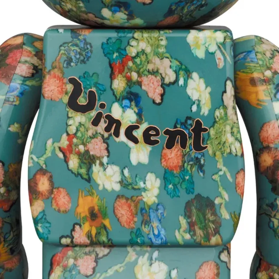 BE@RBRICK x Van Gogh Museum Floral Pattern 50th Anniversary Design Van Gogh Museum 100% & 400%