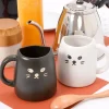 Black Cat & White Cat Pair Mugs