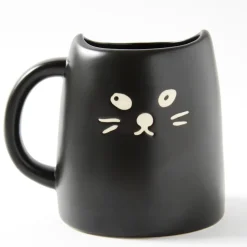 Black Cat & White Cat Pair Mugs
