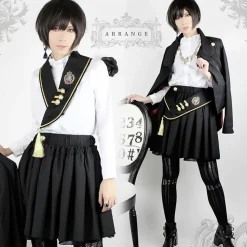 Black MiQuri 2-Way Sash Military Skirt