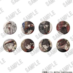 Bungo Stray Dogs Trading Tin Badges (C106) Complete Box Set