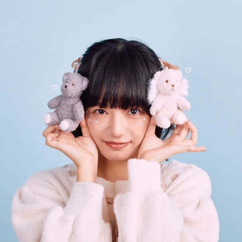 Cardcaptor Sakura: Clow Card / Sakura Card Sakura and Syaoran's Fluffy Bear Keychain