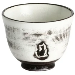 Cat Mino Ware Kohiki Kushime Teacup
