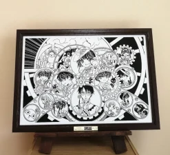 CLAMP 30th Anniversary Key Visual Chara-Kirie Paper-Cut Artwork