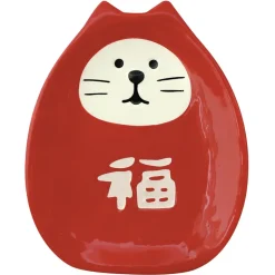 concombre Manekineko Daruma Small Plate
