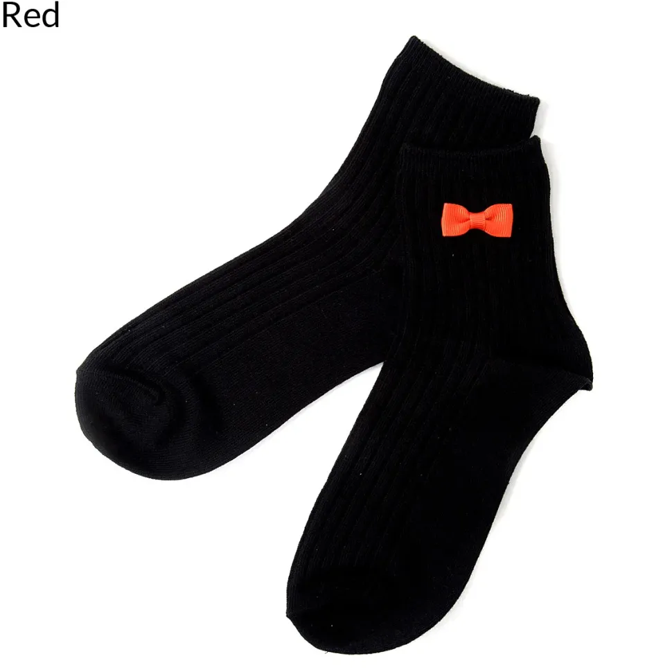 coudre un Colorful Ribbon Black Socks