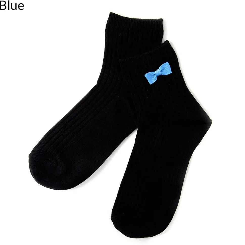 coudre un Colorful Ribbon Black Socks