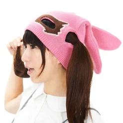 Cuelitt Masked Rabbit Pigtails Beanie