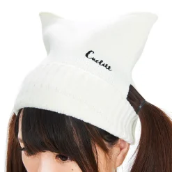 Cuelitt Nekomimi Logo Pigtails Beanie