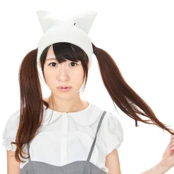 Cuelitt Nekomimi Logo Pigtails Beanie
