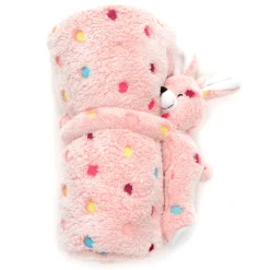 Dakko Multi-Color Polka Dot Doll Blanket