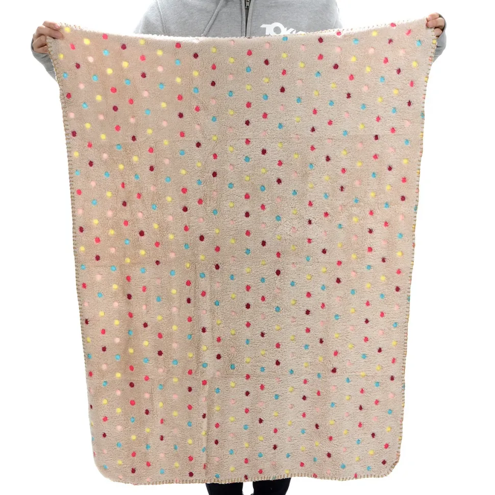 Dakko Multi-Color Polka Dot Doll Blanket