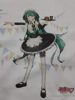 DBC x Hatsune Miku Marche Ver. T-Shirt L