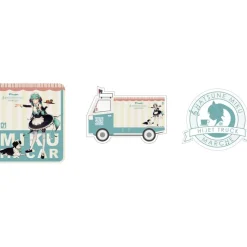 DBC x Hatsune Miku Marche Truck Ver. Miku in Car Sticker Set (Set of 3)