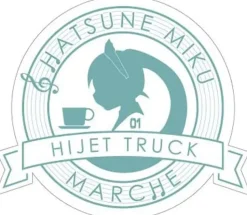 DBC x Hatsune Miku Marche Truck Ver. Miku in Car Sticker Set (Set of 3)