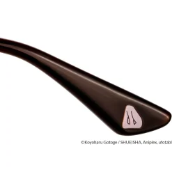 Demon Slayer: Kimetsu no Yaiba Collaboration Inosuke Hashibira Model Glass Frame w/ Original Eyeglass Case & Cleaning Cloth Set