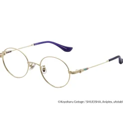 Demon Slayer: Kimetsu no Yaiba Collaboration Shinobu Kocho Model Glass Frame w/ Original Eyeglass Case & Cleaning Cloth Set