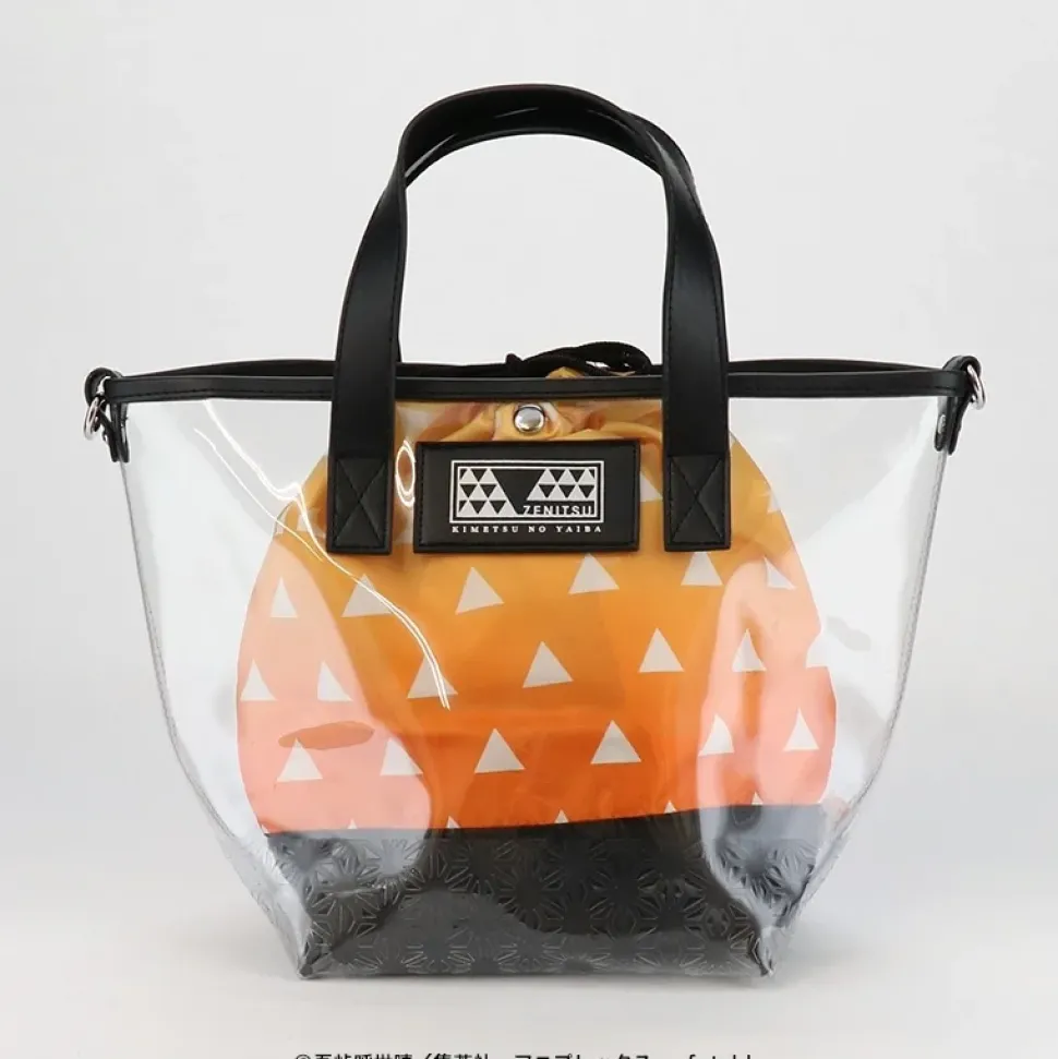 Demon Slayer: Kimetsu no Yaiba Zenitsu Agatsuma Clear Bag with Pouch