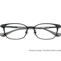 Demon Slayer: Kimetsu no Yaiba Collaboration Muichiro Tokito Model Glass Frame w/ Original Eyeglass Case & Cleaning Cloth Set