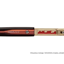 Demon Slayer: Kimetsu no Yaiba Collaboration Kyojuro Rengoku Model Glass Frame w/ Original Eyeglass Case & Cleaning Cloth Set